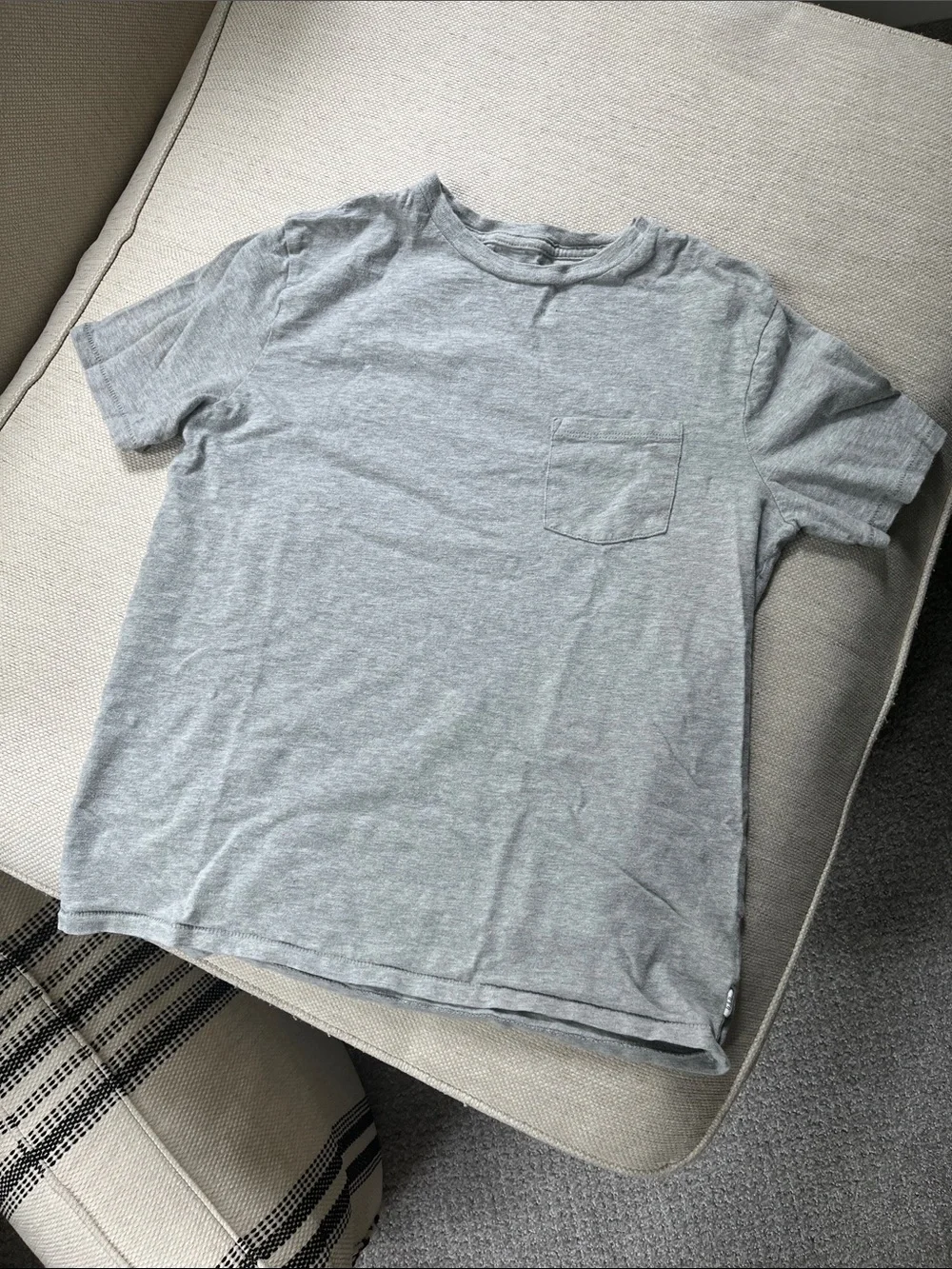 Boys Gap Pocket Short Sleeve Tee - Grey